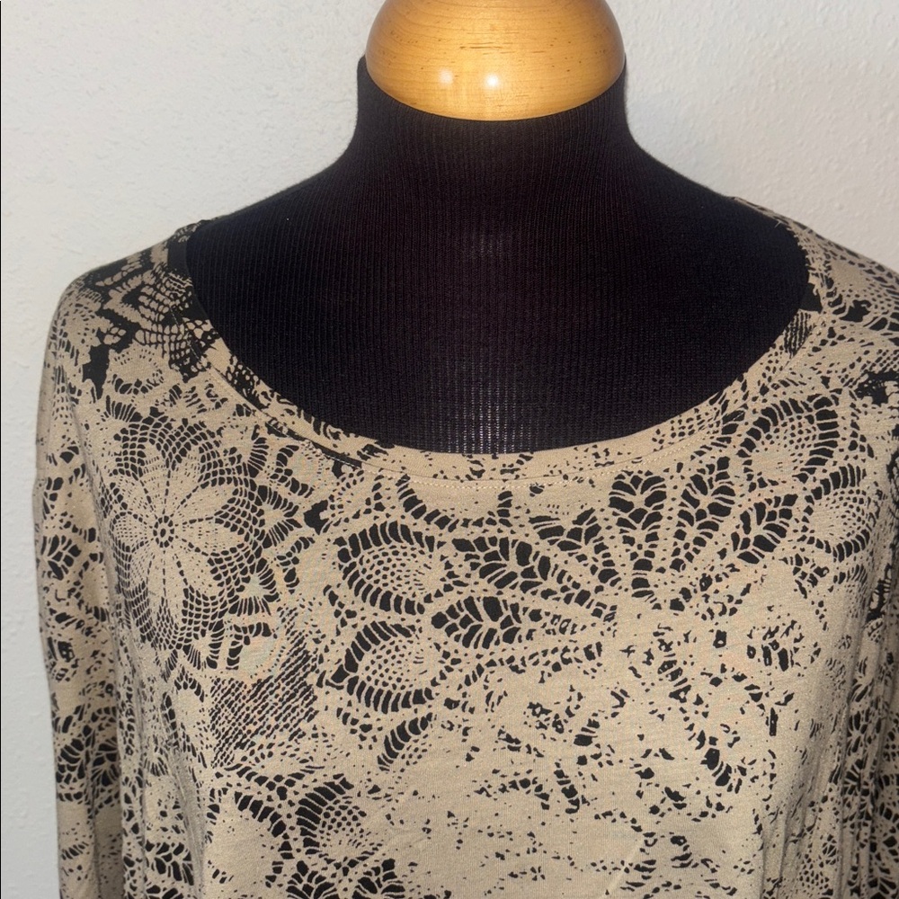 Peruvian Connection Pima Cotton Modal Oversized Tunic Top size XL - Picture 2 of 9